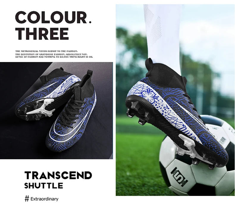 Men Outdoor FG/TF Football Boots Futsal Professional Unisex Soccer Shoes