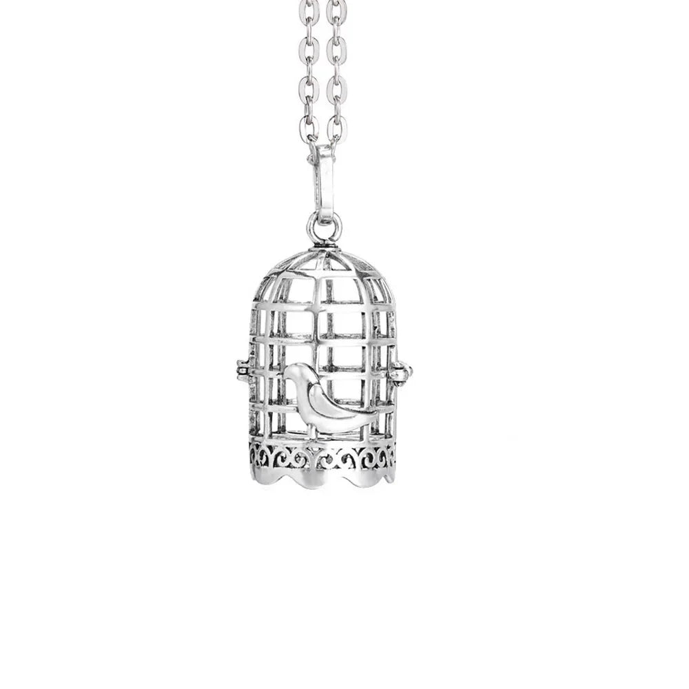 Music Chime Mexico Angel Ball Caller Locket Necklace Antique Vintage Pregnancy Essential Oil Diffuser Aromatherapy Necklace