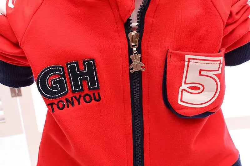 Baby Clothes Set Spring Autumn Winter Children Clothing Warm Suits Kids Baby Boys Jacket+pant 3PCS Child Training Boy Clothes