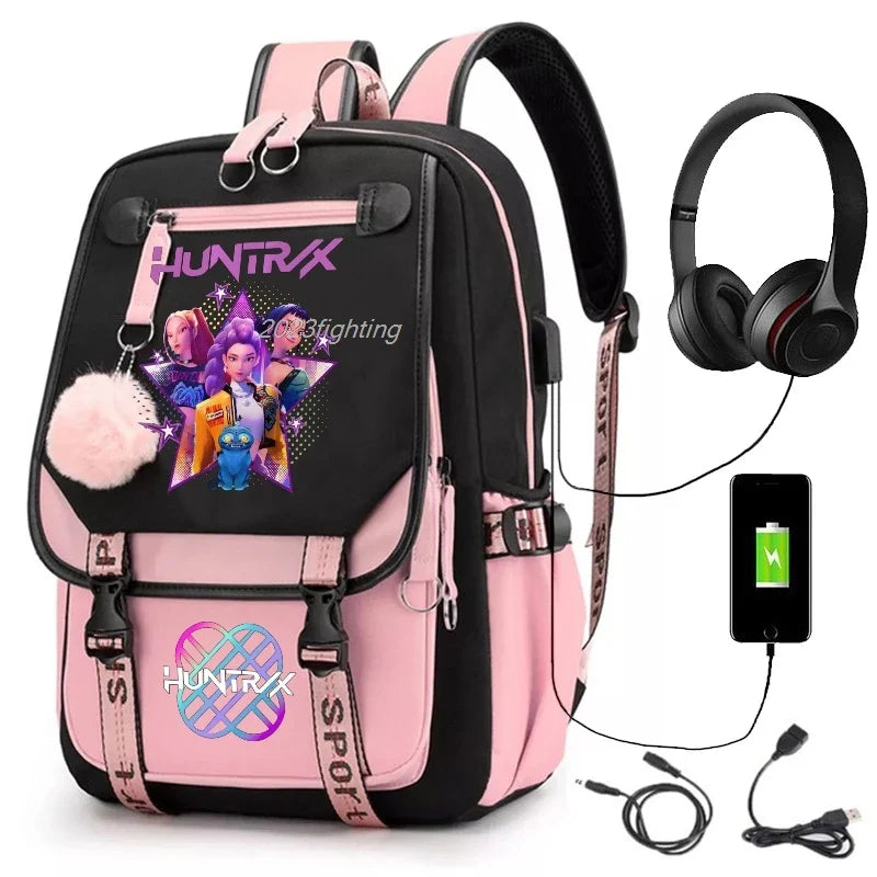 Backpack Cartoon Rucksack Girls School Bag High Capacity Women Backpack