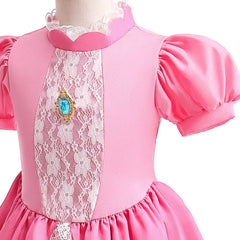 Halloween Peach Costume For Baby Girl Lace Dress Christmas Kid