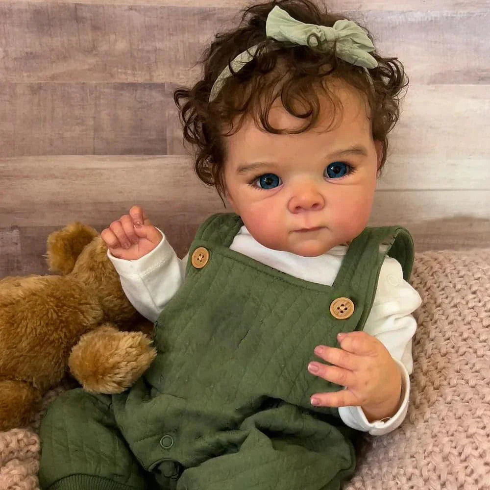 NPK 18inch Lifelike Newborn Baby Reborn Doll Bettie Soft Body 3D Skin Painting Visible Veins Multiple Layers Cuddly Collectible
