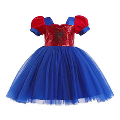 Halloween Costume For Baby Girl TUTU Lace Dress Festive Kid Bow Sequins Party