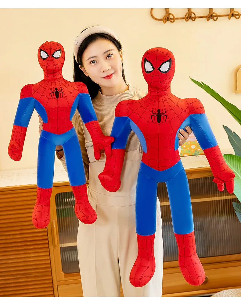 40-120Cm Spiderman New Cute Plush Doll Toys Kawaii Huge Sleep Pillow Cushion Soft Stuffed Animal Doll Birthday Gift for Kids