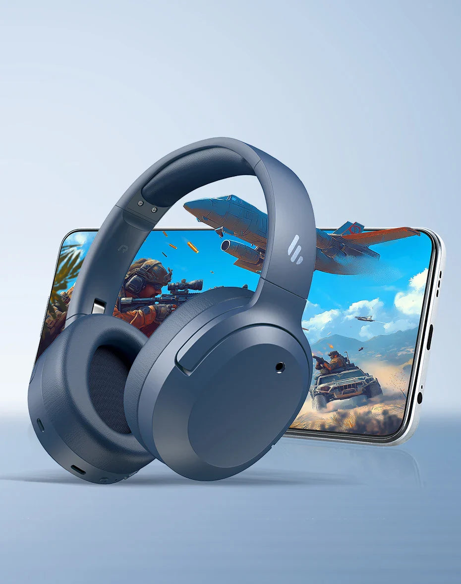 Edifier W820NB Plus(2025 Ver.) ANC Wireless Headphone Bluetooth 6.1 Over-ear Headset -49dB Noise Canelling Earphone Hi-Res Audio