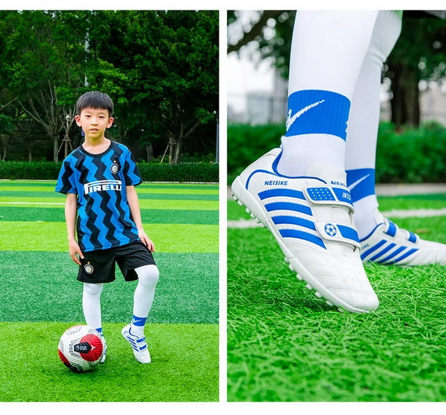 Kids Soccer Shoes School Football Boots Cleats Grass Sneakers Boy Girl Outdoor