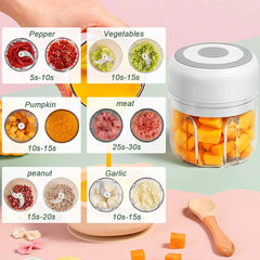 Efficient, Handy, and Portable Multifunctional Mini USB Kitchen Food Chopper