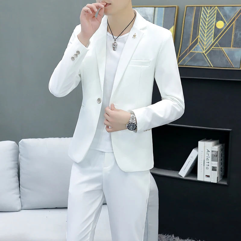 Tuxedo for Mens: Men's British Style High-end Simple Elegant