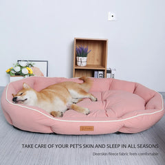 Big Small Dog Bed Cat Padding Bite-resistant Pet Ellipse Kennel Medium Dog Bed