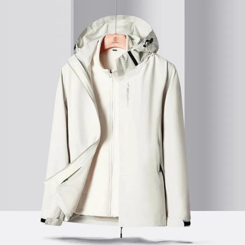 Men's Stormtrooper Jacket Autumn and Winter Thickened Windproof Warmth Solid Color