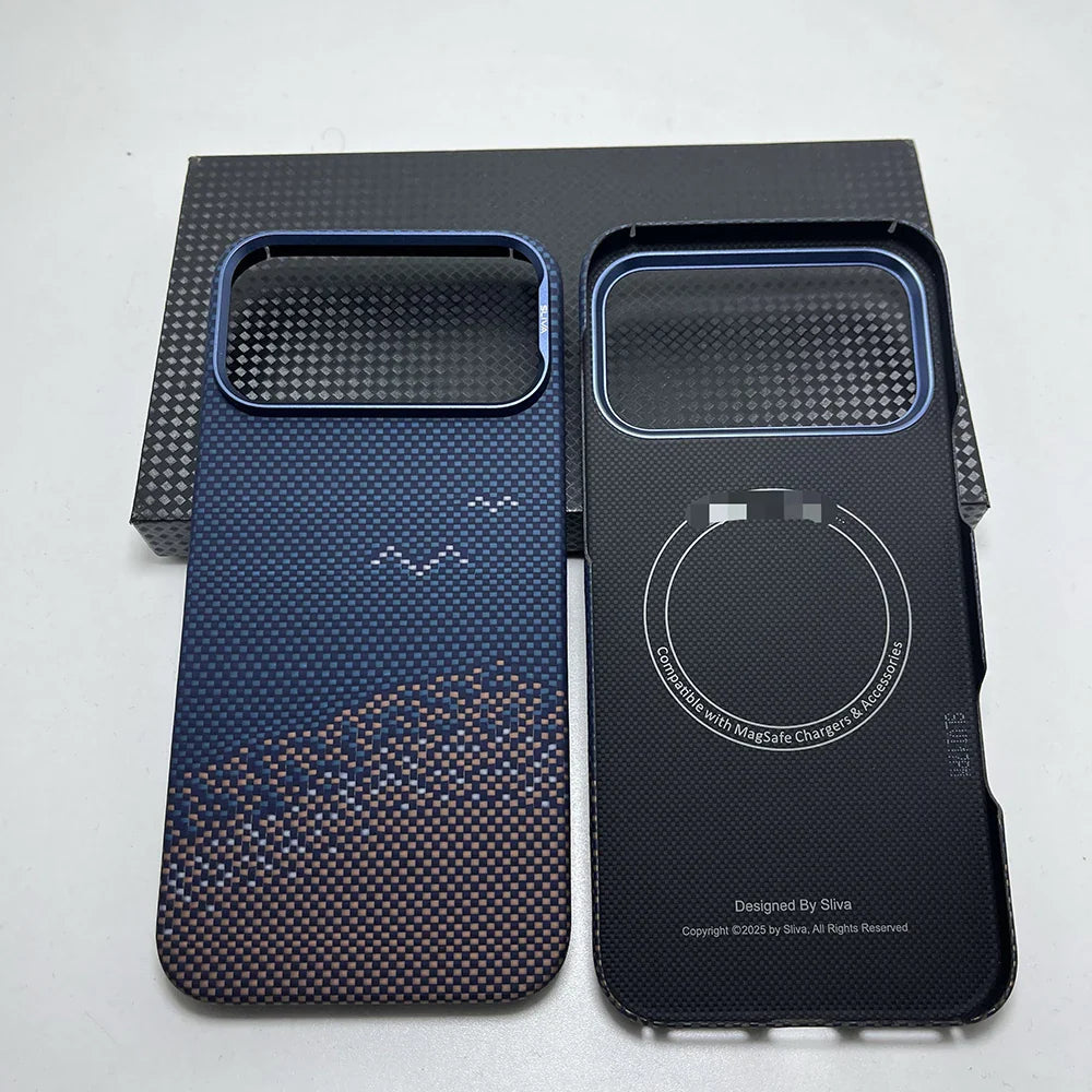 Really Carbon Fiber Case for Iphone 17 Pro Max Case for Magsafe Magnetic Ultra-Thin Lightweight for Iphone17 Pro aramid Cover