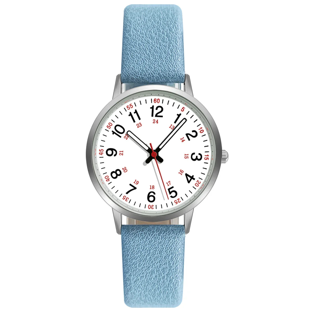 Fashion Women Watch Elegant Quartz Watches PU Leather Strap Wristwatch For Ladies Dress Clock Watches Back Light Reloj Mujer