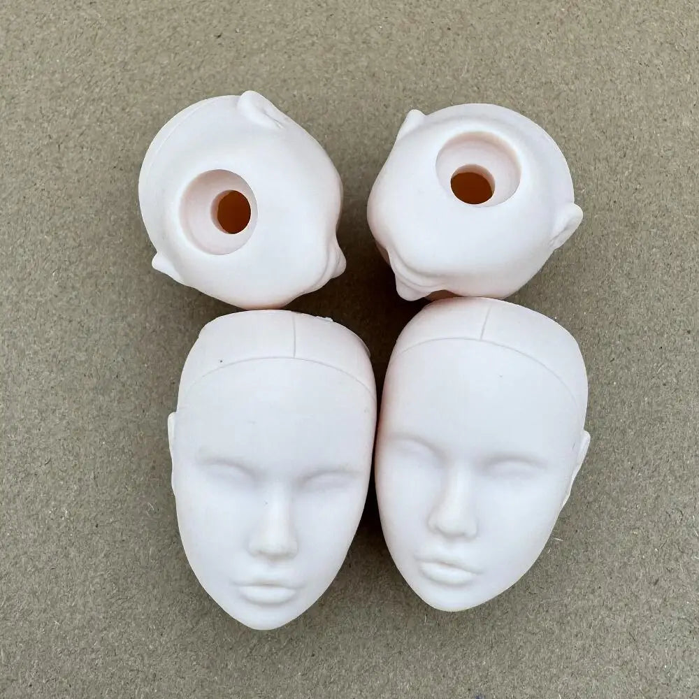 Vintage 1/6 PP Face Mold Doll Heads Fashion Doll Head Make Up Practice DIY Toy Parts Girls Birthday Gifts
