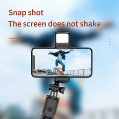 Bluetooth Wireless Selfie Tripod with Fill Light 360 Degree Rotation Remote