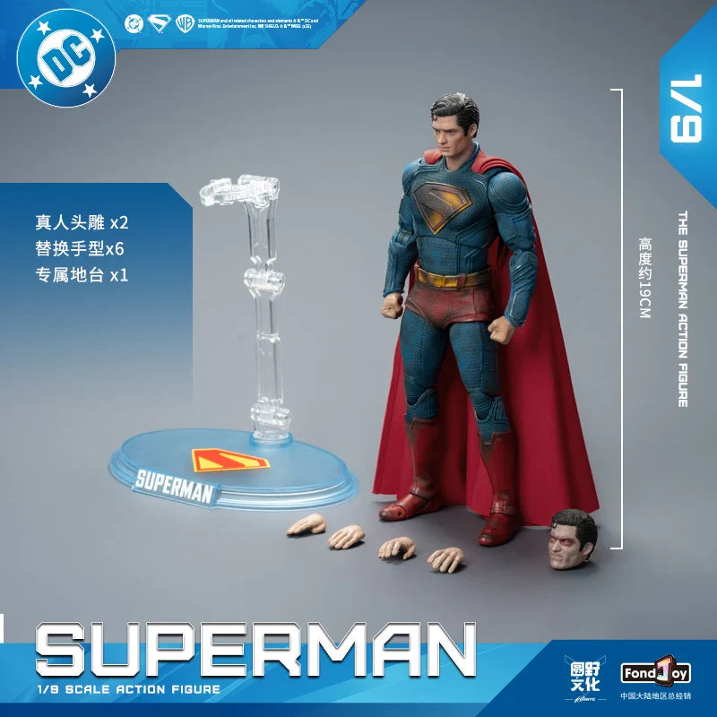 Genuine Fondjoy Superman 1/9 Scale War Damage Version DC Action Figure Collectible Model Toy Superhero Ornament Gift Collectors