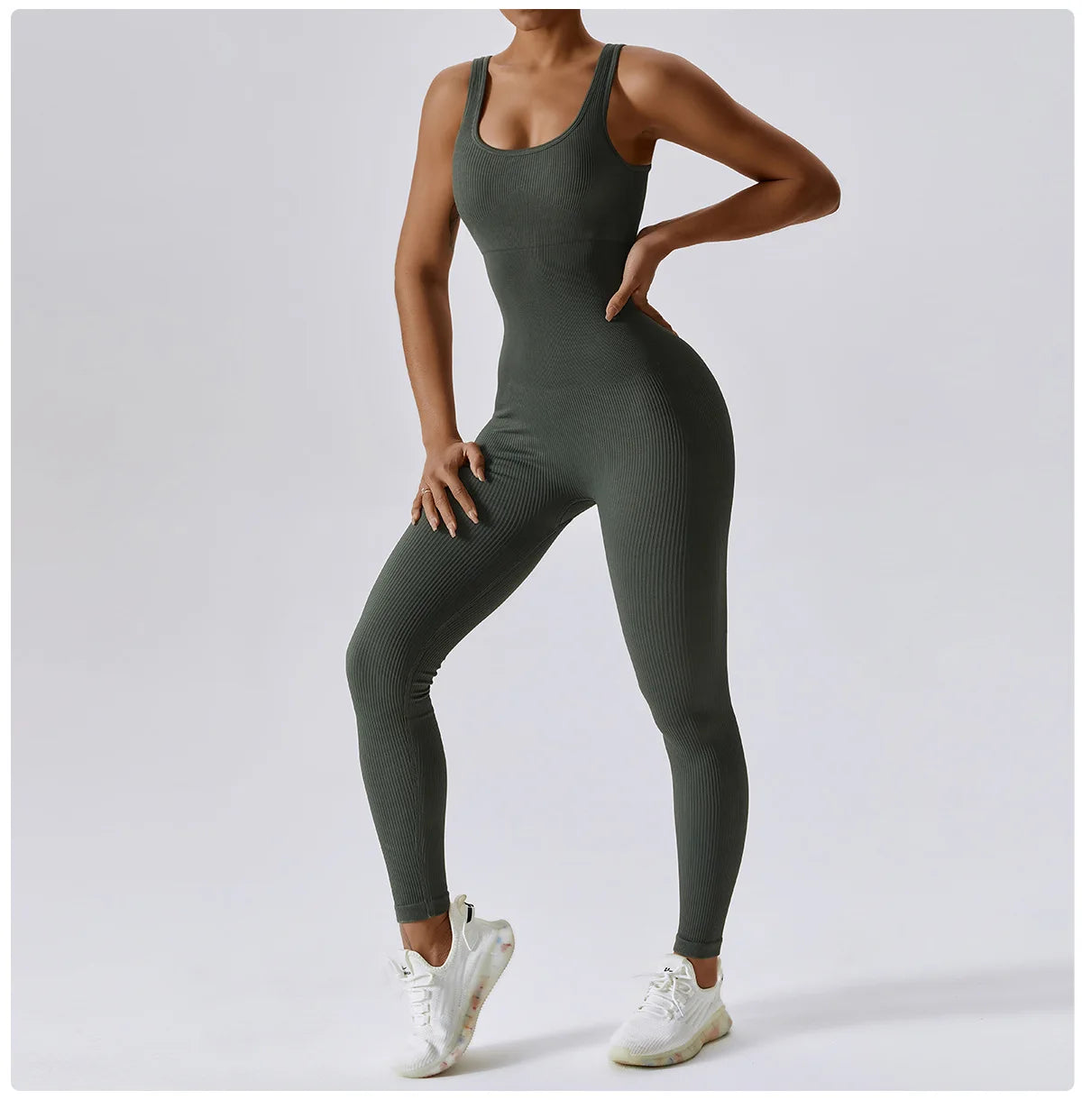 Women's Yoga One Piece Tracksuit Jumpsuit Seamless Sportswear Yoga Suit Gym