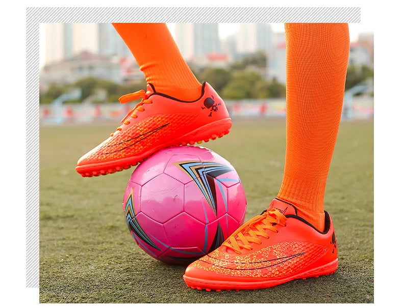 Men's Soccer Shoes Kids Children Low Top Futsal Society Training Football Boots