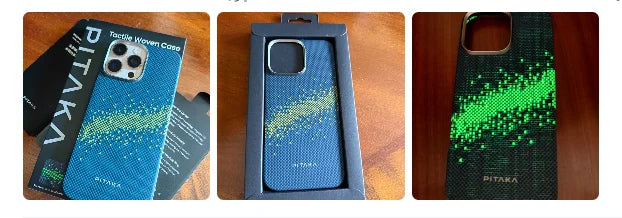 PITAKA Carbon Fibre Case for IPhone 17 Pro Max Kevlar Wireless Charging Back Cover Case for 17 PRO MAX/17 PRO Cool Case Gift