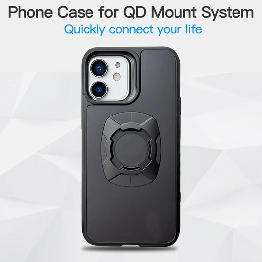 Twsit Lock Phone Case Holder MotorCycle Bicycle iPhone case Quick Lock Fit for Quad System Phone Mount/Holder 14 15 16 Pro Max