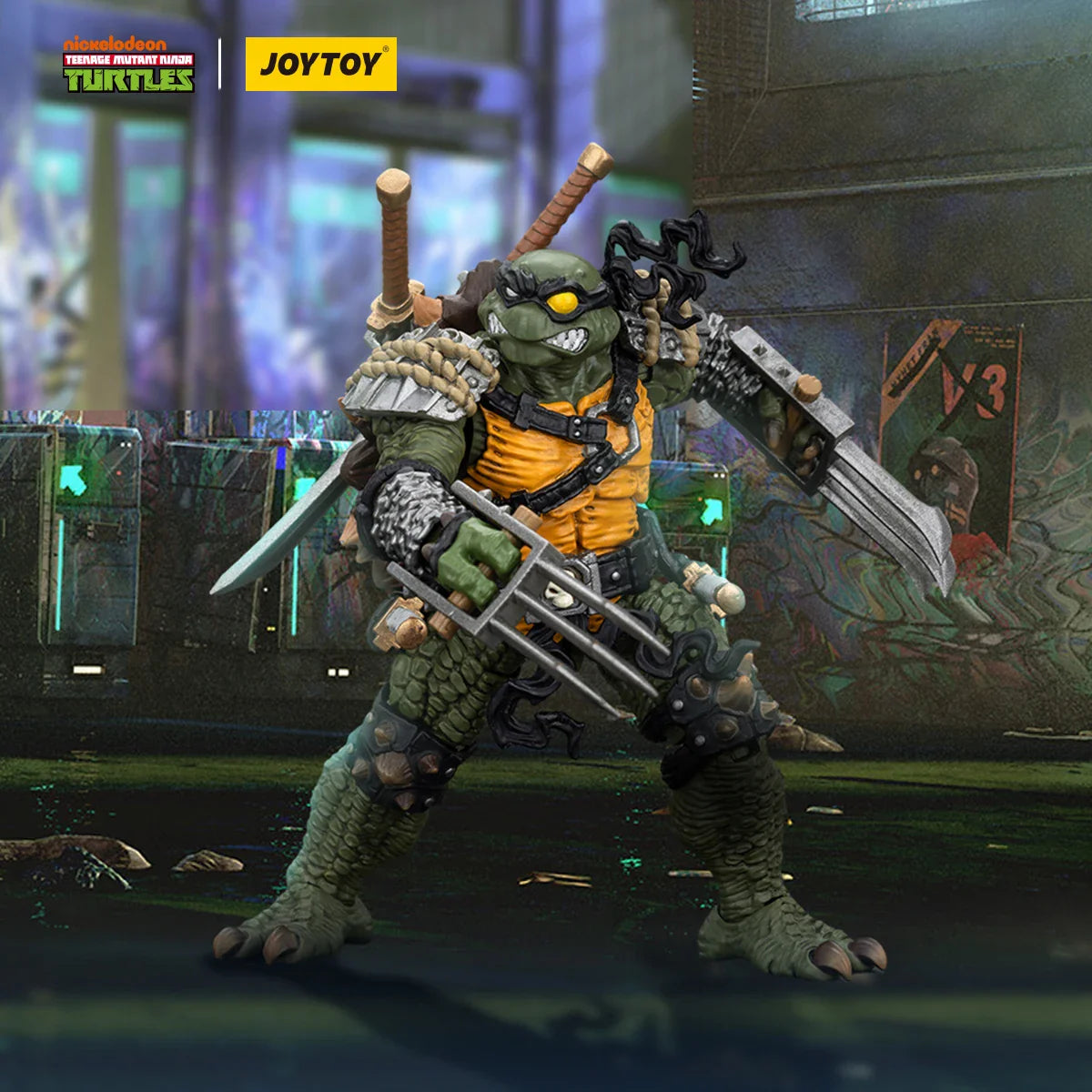 [Available in Asia]JOYTOY 1/18 Action Figure TMNT Ninja Turtles Michelangelo Donatello Leonardo Raphael Anime figures Toys Model