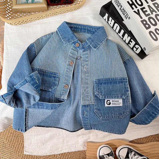 Denim Jacket For Boys Fashion Children Clothing Kids Baby Boys Clothes Outerwear