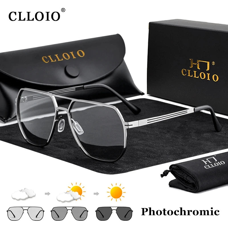 Sunglasses Men Women Polarized Sun Glasses Chameleon Anti-glare Driving