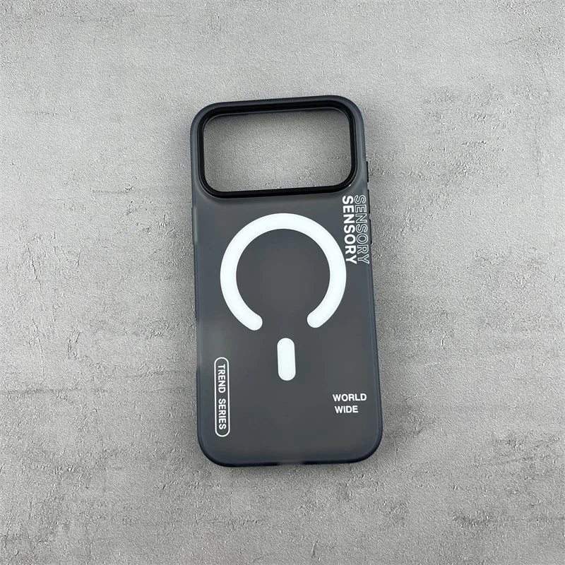 Translucent Magnetic Phone Case for iPhone 17 16 Pro Max For MagSafe Charging Shockproof Matte Cover Silicone Shell