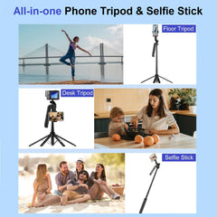 Auto Face Tracking Tripod 360° Rotation, 71" Extendable Phone Tripod Selfie Stick Smart