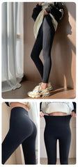 Autumn Sharkskin Leggings Women High Waist Tight Pressure Shaping