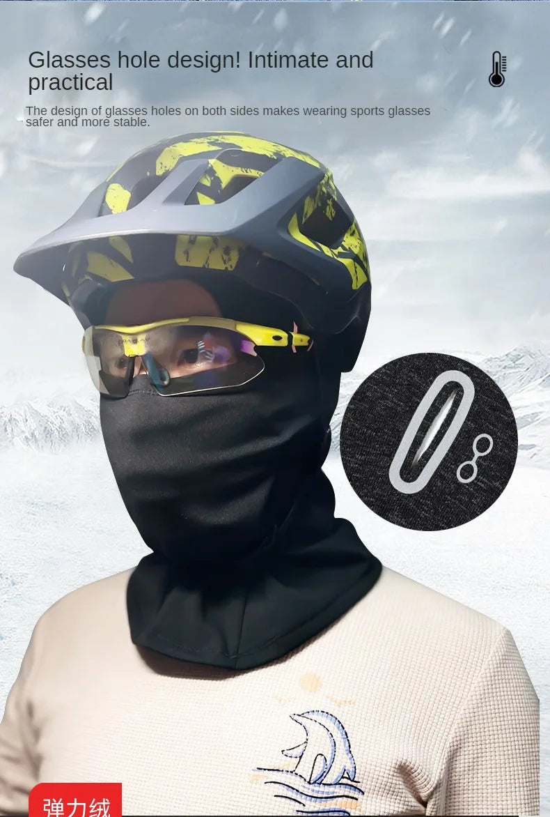 Cold Weather Balaclava Ski Mask for Men Windproof Fleece Thermal Cap Winter Scarf Face Mask Women Neck Warmer Hood for Cycling