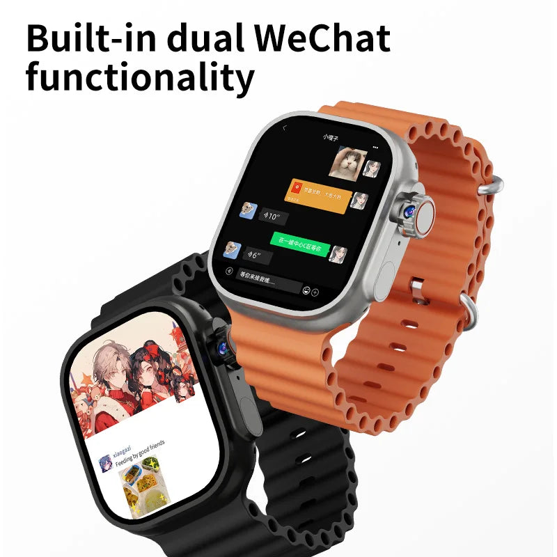 DW100 Pro Updated DW100 Pro + 5G LTE 2.29-inch Amoled Touch ID Smartwatch With 180° Rotary Camera NFC GPS Position WIFI Connect