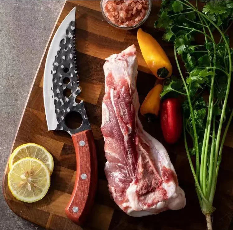 Sharp Chef Meat Cleaver Butcher Boning Knife Stainless Steel Slicing Meat Fish Fruit