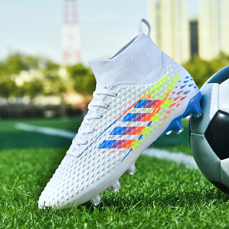 Men's Sneakers Soccer Shoes Football Boots Cleats Breathable Training Match