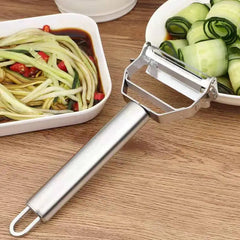 Kitchen Vegetable Peeler Stainless Steel Melon Planer Double-Head Peeler Household