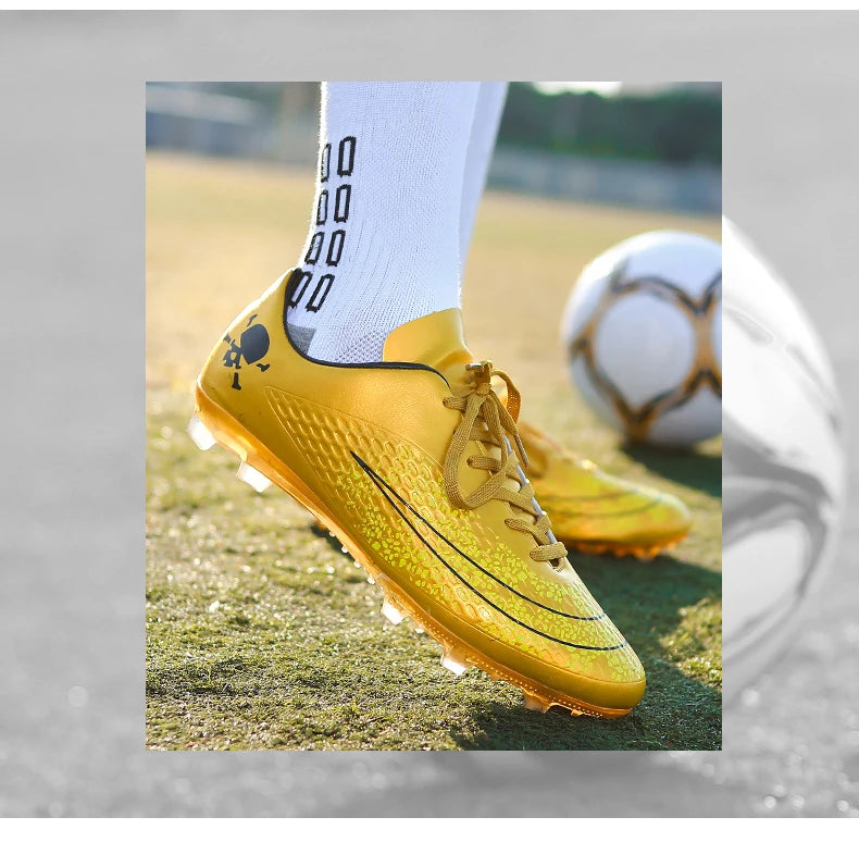 Men's Soccer Shoes Kids Children Low Top Futsal Society Training Football Boots