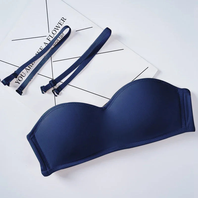 Women Invisible Bra Strapless Bralette 1/2 Cup Women's Underwear Female