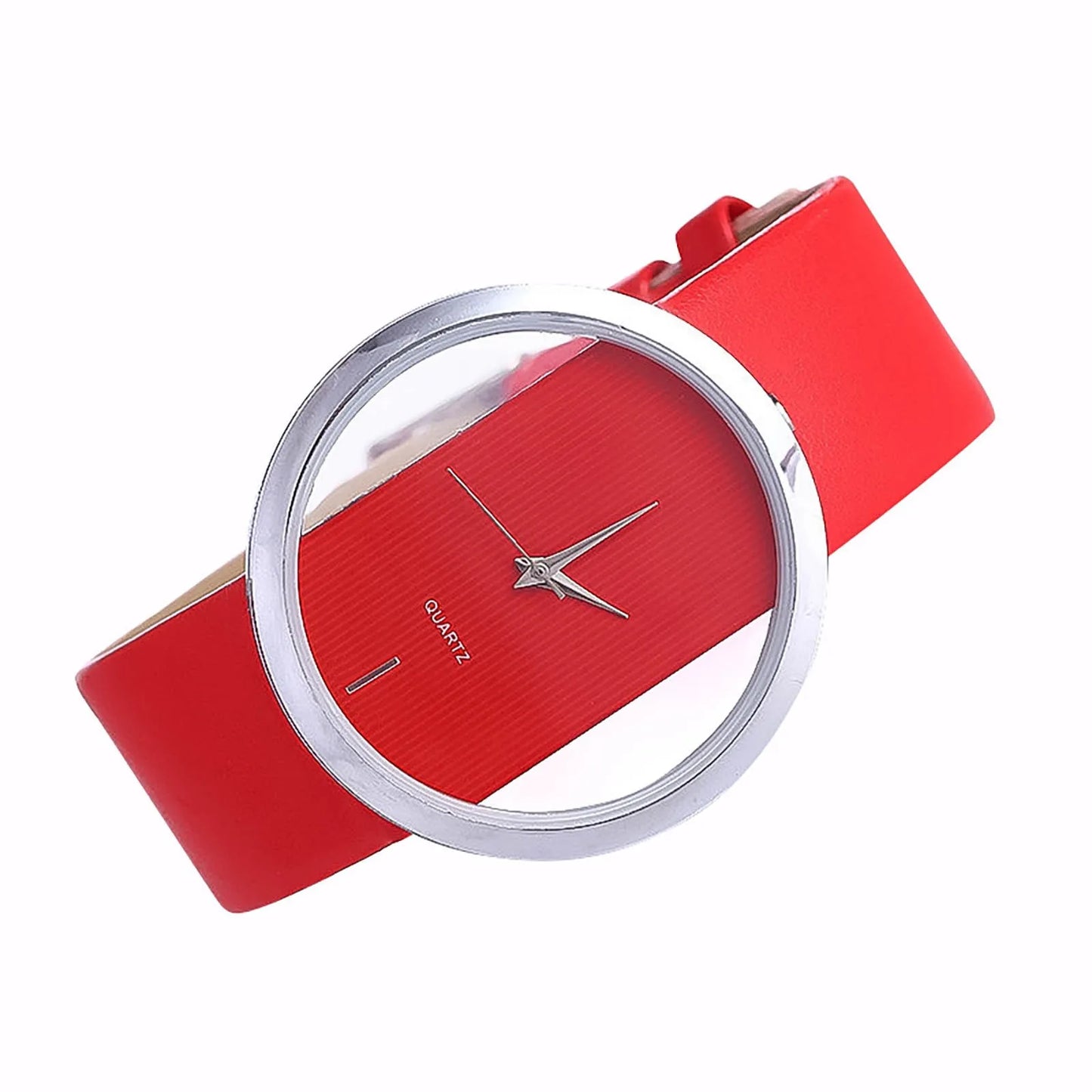 Women'S Simple Quartz Wristwatch Leather Strap Luminous Circular Dial Elegant Ladies Wristwatch Women'S Watch Gift