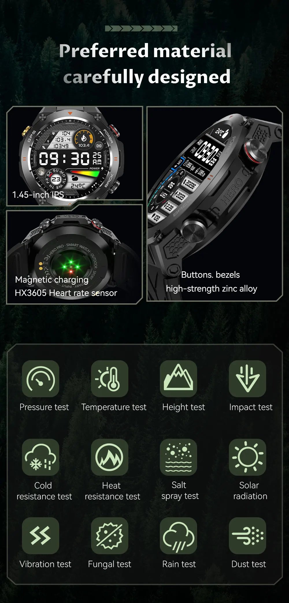 Xiaomi GPS Sports Smart Watch Men Waterproof Fitness Tracker Bluetooth call
