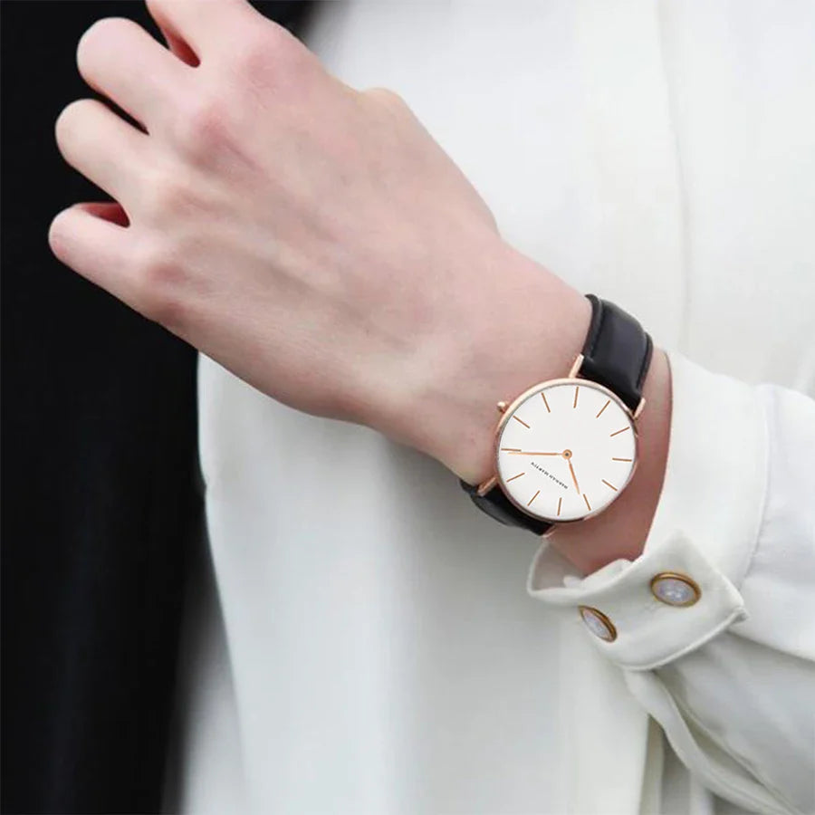Hannah Martin Brand Japan Quartz Movement Women Fashion Watch Leather Strap Lady Wristwatches Waterproof Clock relogio feminino