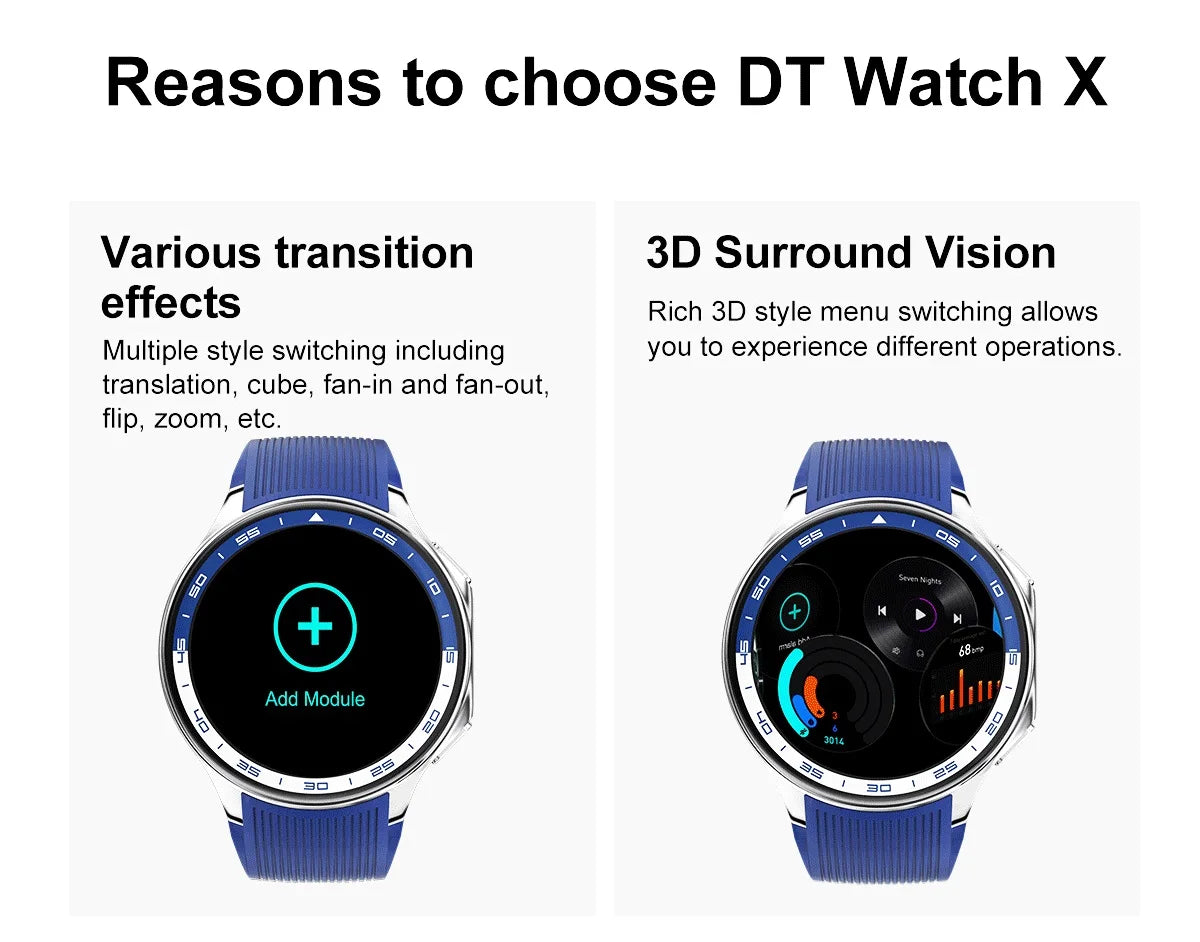 2025 New For OPPO Watch X Smart Watch 4G Memory Music Video HD Bluetooth Call IP68 Waterproof AMOLED Smart Watch TWS Earphones
