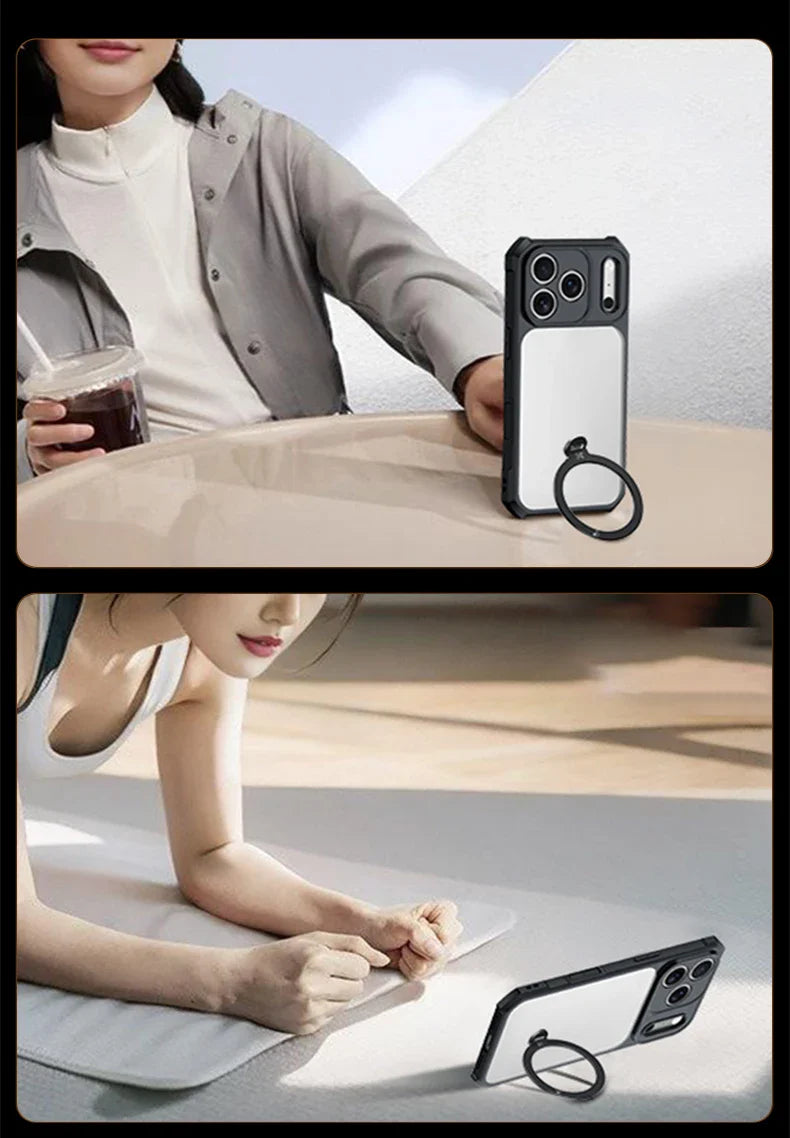iPhone 17 Pro Max 17 Pro Magnetic Case,Airbag Shockproof Acrylic & TPU Cover,Anti-fingerprint,Camera Control Button Case