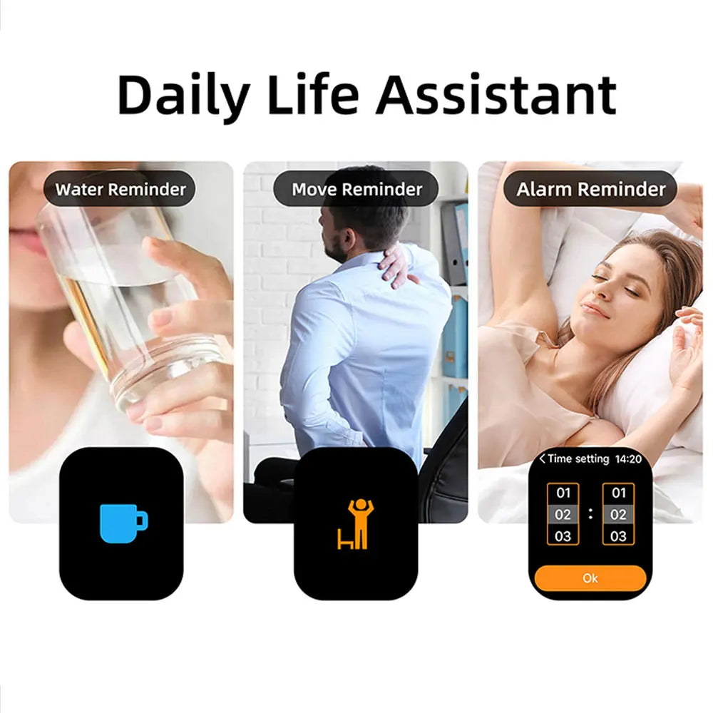 NEW Square Smartwatch Touch Screen Bluetooth Call Camera Control Music Play Message Push Sports Mode for Men Women Kids 2026