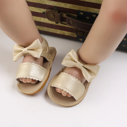 0-18M Baby Cute Preschool Summer Sandals Pink Princess Casual Soft Rubber Sole Anti slip Single Shoes Girl's Walking Shoes
