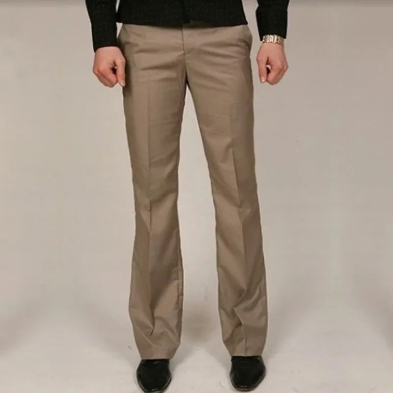 Social Tailoring Tressed Trousers for Men Slim Fit Man Suits Pants Plus Big Size