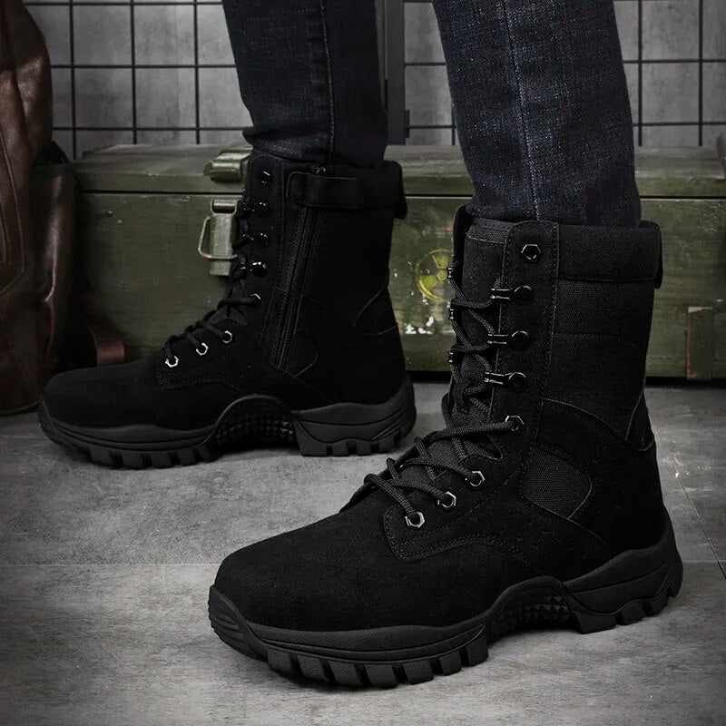 Men Military Boots Outdoor Non Slip Hiking Boots Tactical Desert Combat Ankle Boots