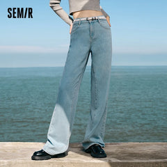 Jeans Women Slim Wide Leg Pants Sweet Cool Versatile