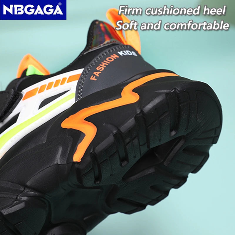 Sneaker Kids Boys Casual Shoes for 5-16Years Old Children Leather Non-Slip