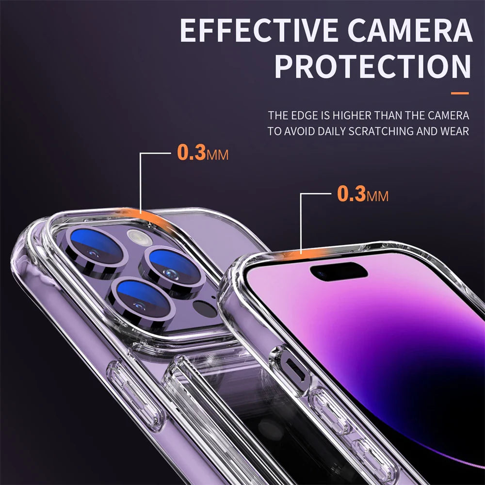 Luxury Transparent Wallet Card Slots Holder Phone Case For iPhone 17 16 15 14 Pro Max 13 12 11 XR X Plus HD Acrylic Clear Cover