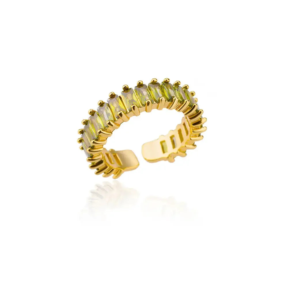 Wedding Rings For Women Gold Color Open Finger Ring Party Jewelry