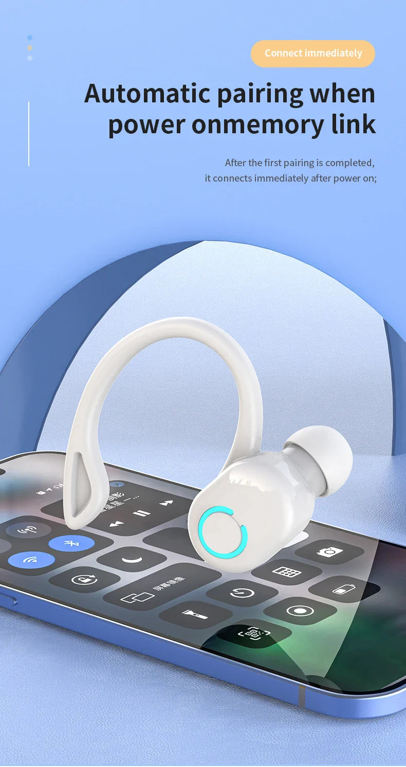 VAORLO S10 New Earphone Bluetooth Earphone Sport Business Single Ear Earphone With Good Sport Range and Noise Reduction Wearing